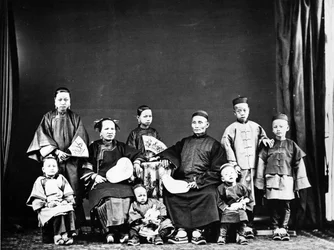 Kiinalainen perhe, noin 1870-luku